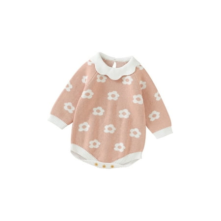 Lieserram Baby Girls Fall Winter Romper 3 6 9 12 18 Months Long Sleeve Doll Collar Floral Print Knit Bodysuit
Lieserram Baby Girls Fall Winter Romper 3 6 9 12 18 Months Long Sleeve Doll Collar Floral Print Knit Bodysuit