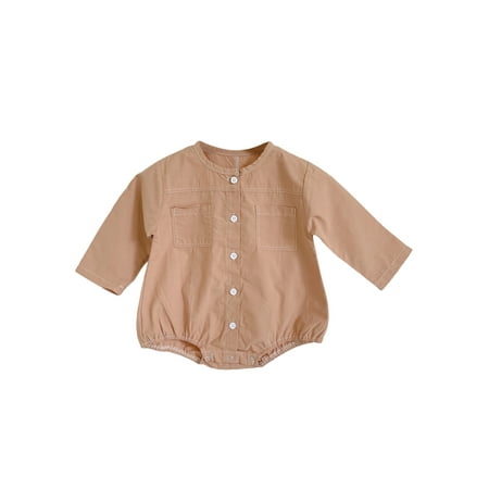 Fanvereka Newborn Baby Girl Fall Romper Outfit Long Sleeve Breasted Button Down Shorts One Piece Bodysuit Jumpsuit
Fanvereka Newborn Baby Girl Fall Romper Outfit Long Sleeve Breasted Button Down Shorts One Piece Bodysuit Jumpsuit