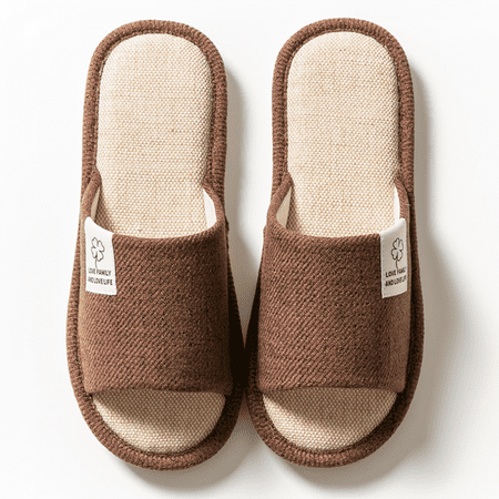 Wish Linen Slippers Flax House Slippers Unisex Open Toe Slippers Skidproof Summer Sandals for Indoor Outdoor-Brown S1023
Wish Linen Slippers Flax House Slippers Unisex Open Toe Slippers Skidproof Summer Sandals for Indoor Outdoor-Brown S1023