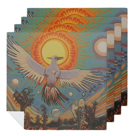 TIAOTIAOHOU Bird Sun Sky Polyester Cloth Napkins for Farmhouse Party Dining Table Decor 4 PCS
TIAOTIAOHOU Bird Sun Sky Polyester Cloth Napkins for Farmhouse Party Dining Table Decor 4 PCS