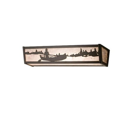 MEYDA 14344 24 in. W Canoe At Lake Vanity Light