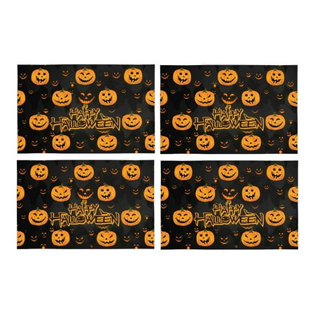 MKHERT Halloween Decor Funny Abstract Pumpkin Scary Face Placemats Table Mats for Dining Room Kitchen Table Decoration 12x18 inch Set of 4
MKHERT Halloween Decor Funny Abstract Pumpkin Scary Face Placemats Table Mats for Dining Room Kitchen Table Decoration 12x18 inch Set of 4