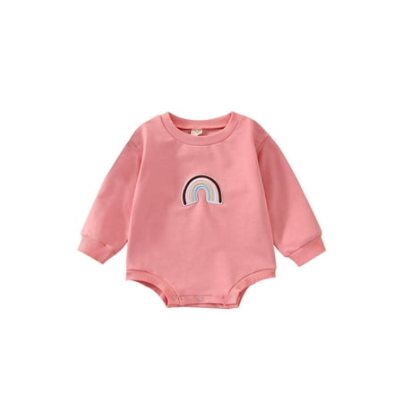 Bagilaanoe Newborn Baby Girl Boy Oversized Romper Sweatshirt Long Sleeve Bodysuit Rainbow Embroidery Pullover 6M 12M 18M 24M Fall Tops
Bagilaanoe Newborn Baby Girl Boy Oversized Romper Sweatshirt Long Sleeve Bodysuit Rainbow Embroidery Pullover 6M 12M 18M 24M Fall Tops