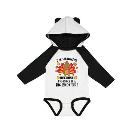Inktastic Thanksgiving I m Thankful Because I m Gonna Be a Big Brother Gift Baby Boy Long Sleeve Bodysuit 
Inktastic Thanksgiving I m Thankful Because I m Gonna Be a Big Brother Gift Baby Boy Long Sleeve Bodysuit