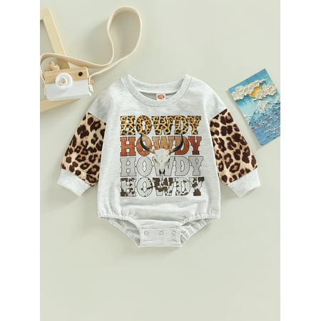 Western Baby Boy Girl Clothes Cow Print Sweatshirt Romper Oversized Long Sleeve Sweater Bodysuit Infant Fall Clothes (Cow Print 12-18 Months)
Western Baby Boy Girl Clothes Cow Print Sweatshirt Romper Oversized Long Sleeve Sweater Bodysuit Infant Fall Clothes (Cow Print 12-18 Months)