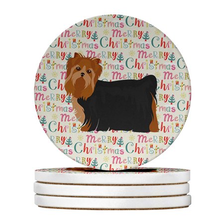 Yorkshire Terrier #2 Merry Christmas Large Sandstone Coasters Pack of 4 4 in x 4 in
Yorkshire Terrier #2 Merry Christmas Large Sandstone Coasters Pack of 4 4 in x 4 in