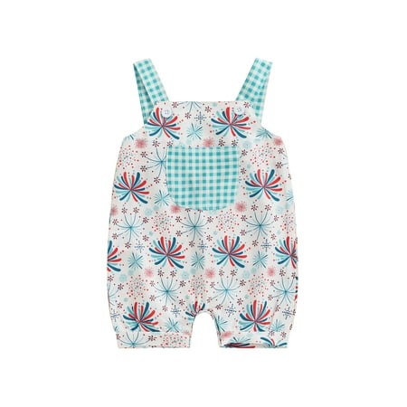 Niceyoeuk Girl Overalls Jumpsuit 4th of July Firework Print Sleeveless Romper
Niceyoeuk Girl Overalls Jumpsuit 4th of July Firework Print Sleeveless Romper