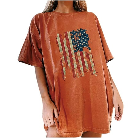 Women s T-Shirts 2023 Womens Scrub Tops 2023 Plus Size Independence Day Summer American Flag Short Sleeve Working Uniform 4th of July Patriotic T Shirt
Women s T-Shirts 2023 Womens Scrub Tops 2023 Plus Size Independence Day Summer American Flag Short Sleeve Working Uniform 4th of July Patriotic T Shirt