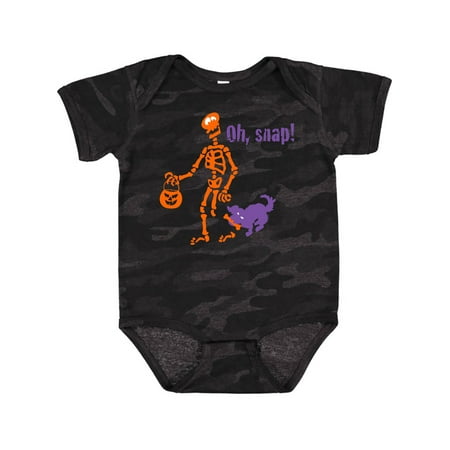Inktastic Oh Snap Skeleton Gift Baby Boy or Baby Girl Bodysuit