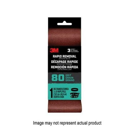 3M 27399 Sanding Belt 60-Grit 18 in L 3 in W Aluminum Oxide for Portable Sanding Tool
3M 27399 Sanding Belt 60-Grit 18 in L 3 in W Aluminum Oxide for Portable Sanding Tool