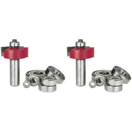 Freud Flush 1/8 1/4 5/16 3/8 7/16 1/2 Depth Rabbeting Bit With Bearings 1/2 Shank 2-Pack # 32-524-2PK
Freud Flush 1/8 1/4 5/16 3/8 7/16 1/2 Depth Rabbeting Bit With Bearings 1/2 Shank 2-Pack # 32-524-2PK