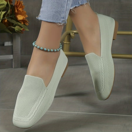 Comfy Solid Color Square Toe Slip On Shoes Women s Knitted Flat Shoes Casual Walking Flats
Comfy Solid Color Square Toe Slip On Shoes Women s Knitted Flat Shoes Casual Walking Flats