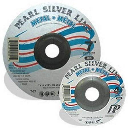 Pearl-Abrasive 7\ Type 27 Grinding Wheel - 7 x 1/8 x 7/8 Silver Line Ao A24s Pipeline (10 Box) Pearl
Pearl-Abrasive 7\ Type 27 Grinding Wheel - 7 x 1/8 x 7/8 Silver Line Ao A24s Pipeline (10 Box) Pearl