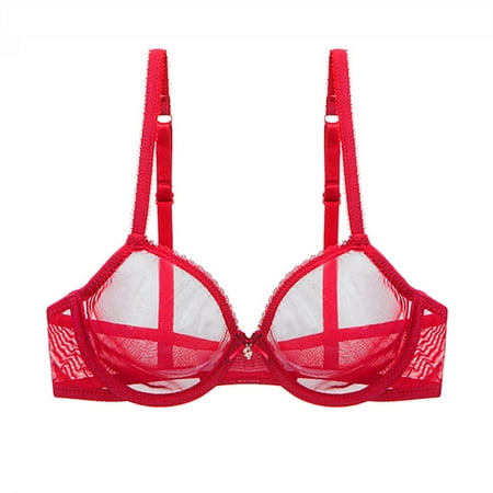Sexy Lace Bra See Through Breathable Soft Underwear for Women
