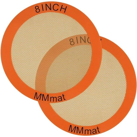 Silicone Baking Mats Set of 2 Round Non-Stick Reusable Air Fryer Linner - Best German Silicone - 8 inch
Silicone Baking Mats Set of 2 Round Non-Stick Reusable Air Fryer Linner - Best German Silicone - 8 inch