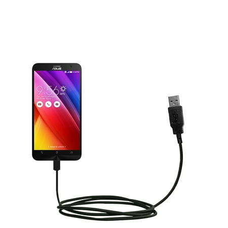 Classic Straight USB Cable suitable for the Asus ZenFone 2E with Power Hot Sync and Charge Capabilities - Uses Gomadic TipExchange Technology