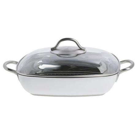 HUBERT® Colorscape Single-Ply Square White Stainless Steel Pan With Glass Lid - 11 L x 11 W x 2 2/5 H
HUBERT® Colorscape Single-Ply Square White Stainless Steel Pan With Glass Lid - 11 L x 11 W x 2 2/5 H