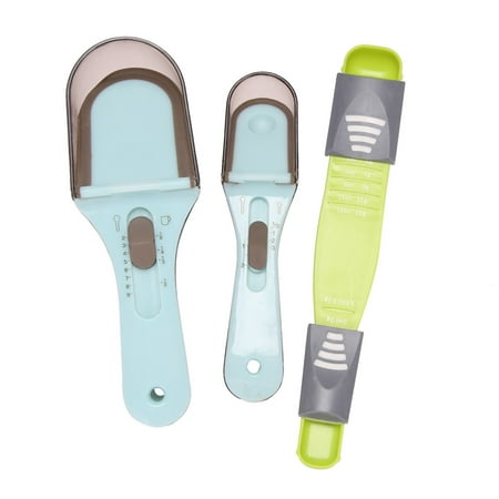 PCFVRKA 3 Pcs Adjustable Measuring Cups and Spoons Sets Large Tablespoon & Small Teaspoon Measurements for Solid/Powder/Liquid
PCFVRKA 3 Pcs Adjustable Measuring Cups and Spoons Sets Large Tablespoon & Small Teaspoon Measurements for Solid/Powder/Liquid