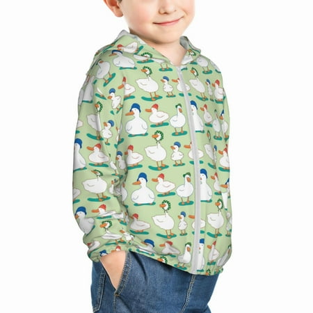 Uemuo Duck Pattern Rash Guard for Boys Girls Long Sleeve Swim Shirts UPF 50+ UV Sun Protection Hooded Fishing Shirt with Pocket for Kid-5 Years
Uemuo Duck Pattern Rash Guard for Boys Girls Long Sleeve Swim Shirts UPF 50+ UV Sun Protection Hooded Fishing Shirt with Pocket for Kid-5 Years