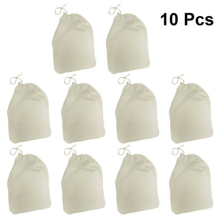 10PCS 8x10cm Cotton Reuseable Drawstring Bags Strainer Filter Bag For Nut Milk Tea Fruit Juice
10PCS 8x10cm Cotton Reuseable Drawstring Bags Strainer Filter Bag For Nut Milk Tea Fruit Juice