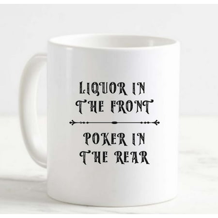 Large Coffee Mug Liquor in Front Poker in Rear Pub Ceramic Coffee Mug Funny Gifts Cup
Large Coffee Mug Liquor in Front Poker in Rear Pub Ceramic Coffee Mug Funny Gifts Cup