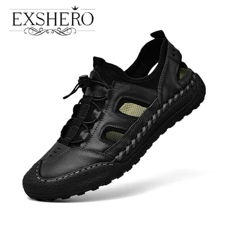 Men‘s Sandals Leather Durable Non Slip Outdoor Hiking Trekking Sandals Comfy Beach Water Shoes Spring And Summer
Men‘s Sandals Leather Durable Non Slip Outdoor Hiking Trekking Sandals Comfy Beach Water Shoes Spring And Summer
