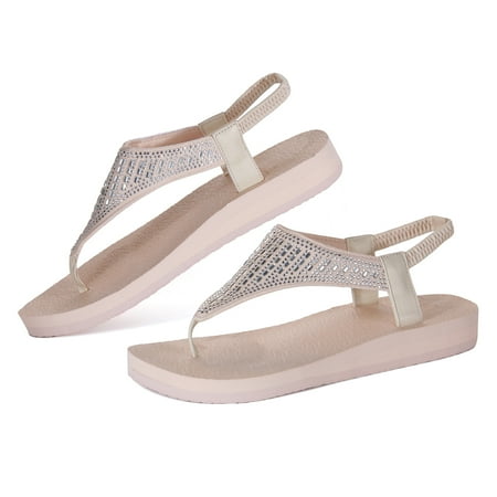 WOTTE Women s Flip Flops Sandals Yoga Mat Slingback Rhinestone Sling Comfort Thong Light Beige Size 9
WOTTE Women s Flip Flops Sandals Yoga Mat Slingback Rhinestone Sling Comfort Thong Light Beige Size 9