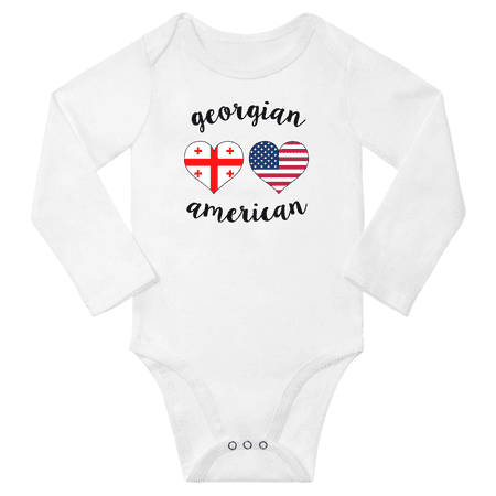 Georgian and American Love Heart Baby Long Slevve Romper Bodysuit (White 18-24 Months)
Georgian and American Love Heart Baby Long Slevve Romper Bodysuit (White 18-24 Months)