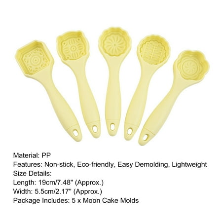 GYMNASTIKA Fondant Molds 5Pcs DIY Beautiful Texture Practical Grade Anti Mooncake Molds
GYMNASTIKA Fondant Molds 5Pcs DIY Beautiful Texture Practical Grade Anti Mooncake Molds