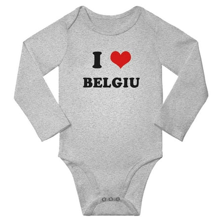 I Heart Belgiu Love Belgiu Baby Long Jumpsuits Newborn Clothes (Gray 18-24 Months)
I Heart Belgiu Love Belgiu Baby Long Jumpsuits Newborn Clothes (Gray 18-24 Months)