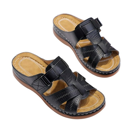 huanledash Casual Women Summer Faux Leather Sandals Slippers Open Toe Arch Support Shoes
huanledash Casual Women Summer Faux Leather Sandals Slippers Open Toe Arch Support Shoes