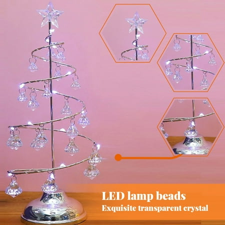 ELENXS Mini Christmas Tree LED Night Light Home Bedroom Table Xmas Nightlight Decoration Garden Lighting Ornament Silver Large
ELENXS Mini Christmas Tree LED Night Light Home Bedroom Table Xmas Nightlight Decoration Garden Lighting Ornament Silver Large