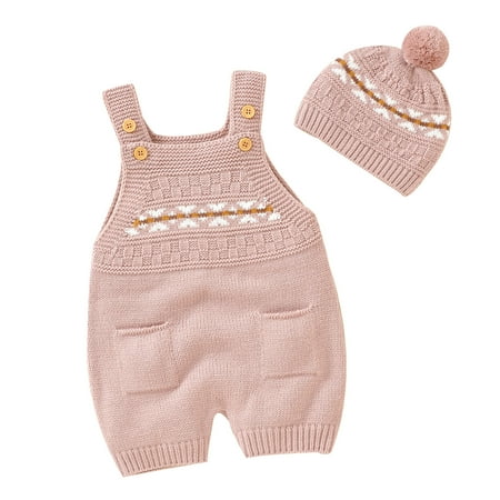 Toddler Girls Romper Solid Color Sling Long Sleeve Knit Coveralls Cotton Sweater Clothes Bodysuits With Hat Dailywear Activewear Cozy Elegant Jumpsuits
Toddler Girls Romper Solid Color Sling Long Sleeve Knit Coveralls Cotton Sweater Clothes Bodysuits With Hat Dailywear Activewear Cozy Elegant Jumpsuits