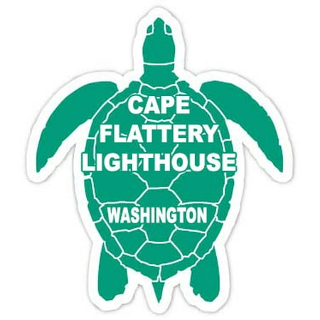 Cape Flattery Lighthouse Washington 4 Green Turtle Shape Magnet