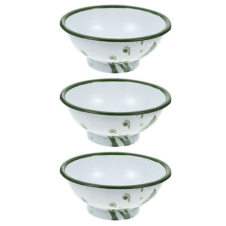 3Pcs Enamel Ice Cream Bowls Small Enamelware Metal Classic Round Cereal Bowl Curly Rim Bowl
3Pcs Enamel Ice Cream Bowls Small Enamelware Metal Classic Round Cereal Bowl Curly Rim Bowl