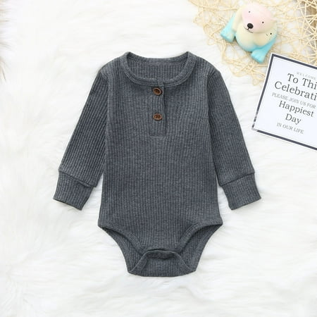 Infant Newborn Baby Boys Girls Solid Striped Romper Jumpsuit Outfits Clothing CHMORA
Infant Newborn Baby Boys Girls Solid Striped Romper Jumpsuit Outfits Clothing CHMORA