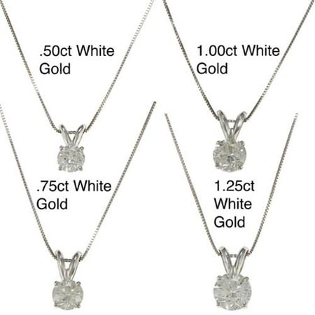 Fine Pendants Necklaces Auriya 18k Gold 1 2 To 4ct Tdw Certified Clarity Enhanced Diamond Necklace H I Si1 Si2 25ct Yellow