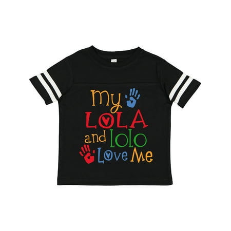 Inktastic My Lola and Lolo Loves Me Grandchild Gift Toddler Boy or Toddler Girl T-Shirt
Inktastic My Lola and Lolo Loves Me Grandchild Gift Toddler Boy or Toddler Girl T-Shirt