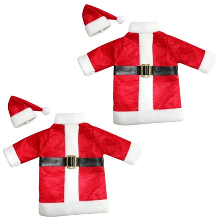 1 Set Christmas Elements Design Wine Bottle Cover Creative Wine Champagne Pouch Clothes and Hat (Red)
1 Set Christmas Elements Design Wine Bottle Cover Creative Wine Champagne Pouch Clothes and Hat (Red)