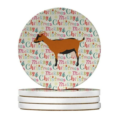 Carolines Treasures WDK2733RCS4 4 x 4 in. Unisex Oberhasli Goat Christmas Large Sandstone Coasters - Pack of 4
Carolines Treasures WDK2733RCS4 4 x 4 in. Unisex Oberhasli Goat Christmas Large Sandstone Coasters - Pack of 4