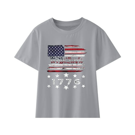 ZMHEGW Kids Boys T-Shirts American Flag Shirts 4Th Of July Short Sleeve Pullover Shirts Independence Day Print Grey 140
ZMHEGW Kids Boys T-Shirts American Flag Shirts 4Th Of July Short Sleeve Pullover Shirts Independence Day Print Grey 140