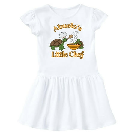 Inktastic Abuelo s Little Chef with Cute Turtles Gift Baby Girl Dress