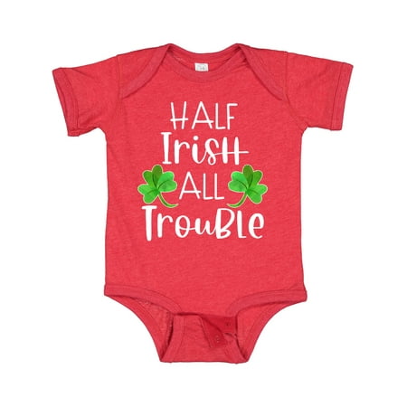 Inktastic Half Irish All Trouble with Green Clovers Gift Baby Boy or Baby Girl Bodysuit
Inktastic Half Irish All Trouble with Green Clovers Gift Baby Boy or Baby Girl Bodysuit