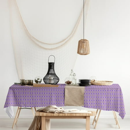 ArtVerse Two Color Geometric Diamonds Rectangle Tablecloth - 58 x 102 Purple & Yellow
ArtVerse Two Color Geometric Diamonds Rectangle Tablecloth - 58 x 102 Purple & Yellow