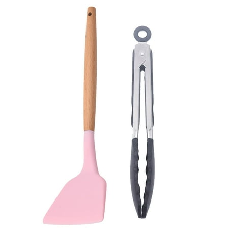 Kitchen Utensils Silicone Set 2 pcs Heat Resistant Cookware with Wooden Handle Non-Stick Cooking Utensil
Kitchen Utensils Silicone Set 2 pcs Heat Resistant Cookware with Wooden Handle Non-Stick Cooking Utensil