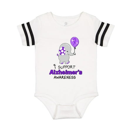 Inktastic I Support Alzheimer s Awareness Elephant with Purple Balloon Gift Baby Boy or Baby Girl Bodysuit
Inktastic I Support Alzheimer s Awareness Elephant with Purple Balloon Gift Baby Boy or Baby Girl Bodysuit