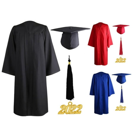 Graduation Gown Cap Tassel Set 2022-Unisex Matte Graduation Gown and Cap Tassel 2022 Pendant Graduation Robe for High School College Bachelor
Graduation Gown Cap Tassel Set 2022-Unisex Matte Graduation Gown and Cap Tassel 2022 Pendant Graduation Robe for High School College Bachelor