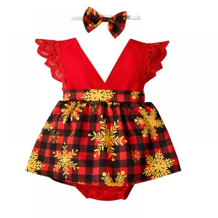 Infant Baby Girl Christmas Romper Ruffle Sleeveless Lace Romper Tutu Skirt Headband Christmas Outfit Clothes
Infant Baby Girl Christmas Romper Ruffle Sleeveless Lace Romper Tutu Skirt Headband Christmas Outfit Clothes