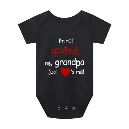 QIPOPIQ Girls Clothes Clearance Toddler Kids Baby Boys Girls Fashion Cute Solid Color Letter Print Short Sleeve One-piece Romper Jumpsuit
QIPOPIQ Girls Clothes Clearance Toddler Kids Baby Boys Girls Fashion Cute Solid Color Letter Print Short Sleeve One-piece Romper Jumpsuit