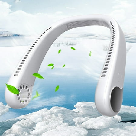 Portable Neck Fan Hands Free Bladeless Fan USB Rechargeable Personal Neck Fan Leafless headphone Design Quiet Cooling Fan for Outdoor Indoor Women 3 Speeds (White)
Portable Neck Fan Hands Free Bladeless Fan USB Rechargeable Personal Neck Fan Leafless headphone Design Quiet Cooling Fan for Outdoor Indoor Women 3 Speeds (White)